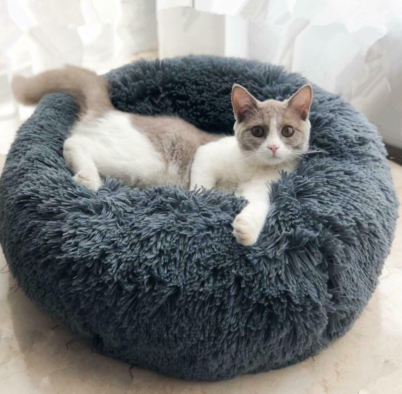 Cozy Round Pet Haven Bed